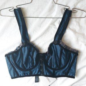 La Perla Houndstooth Bralette Bustier